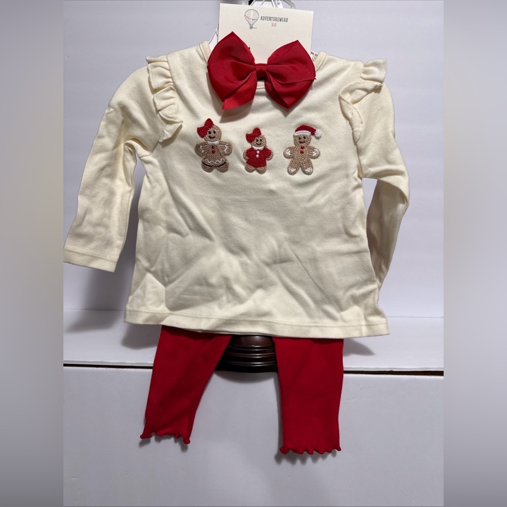 Adventurewear 360 Degrees Infant Girl 9M Christmas 3-Piece Set - NWT